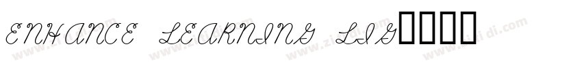 ENHANCE LEARNING LIG字体转换